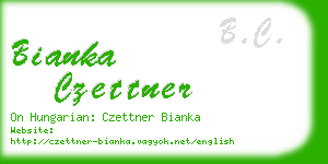 bianka czettner business card